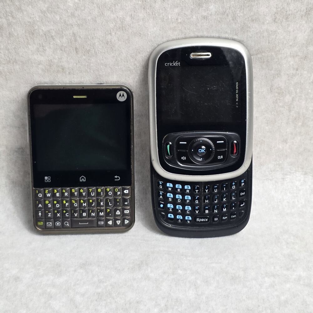 VTG Assorted Retro Phones (Motorola, Cricket ) Lot of 2